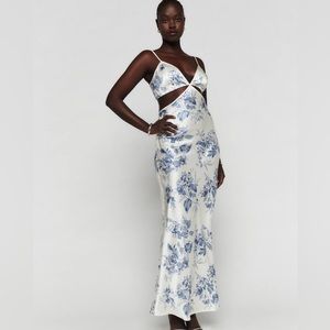 Reformation - Poppies Silk Dress